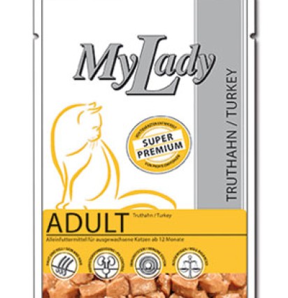 My Lady консервы для кошек с мясом индейки пауч 85 гр. 